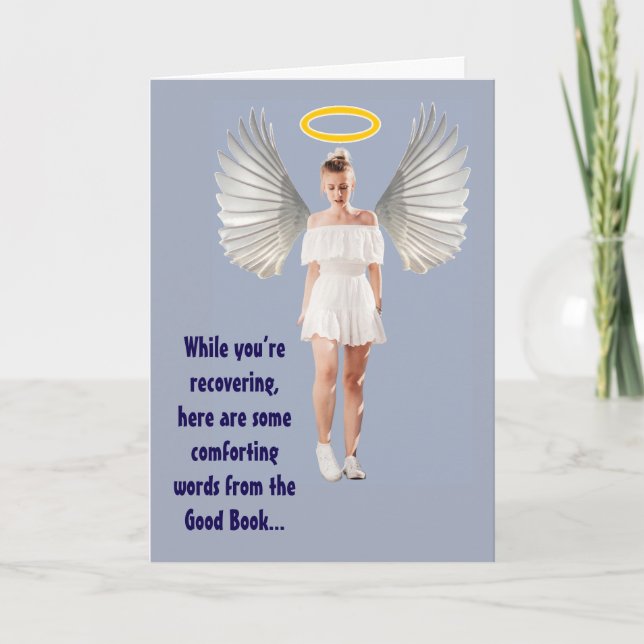 Funny pseudo-religious get well card (Front)