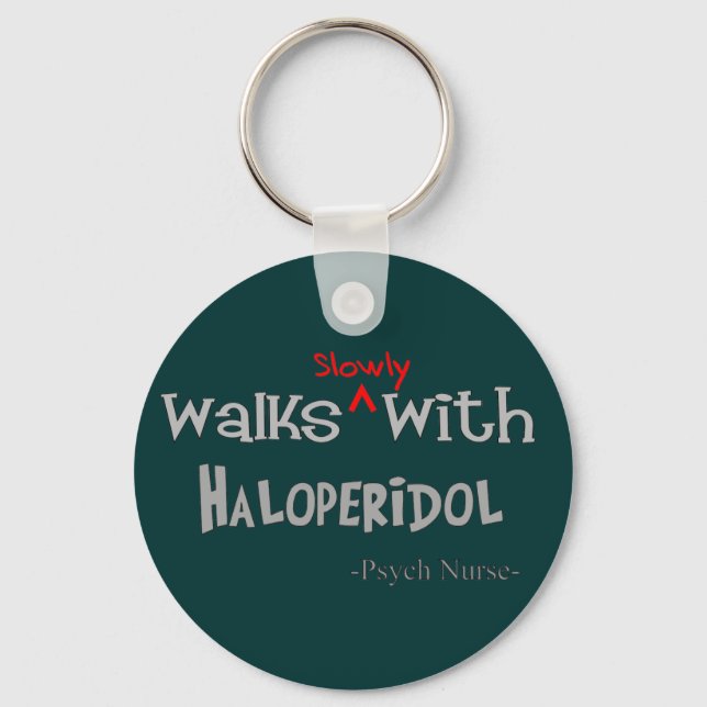 Funny Psych Nurse Gifts Key Ring (Front)