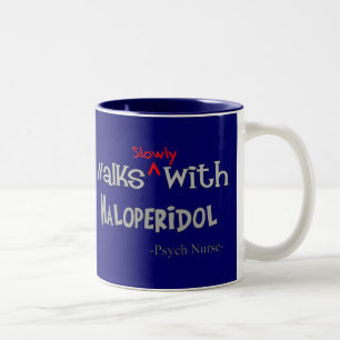 Funny Psych Nurse Gifts Two-Tone Coffee Mug