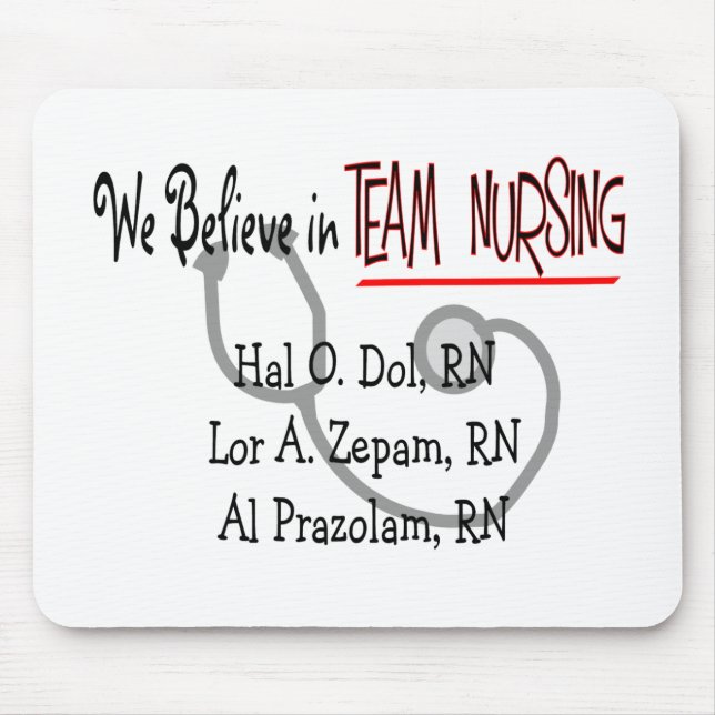 Funny Psych Nurse T-Shirts and Gifts Mouse Pad (Front)