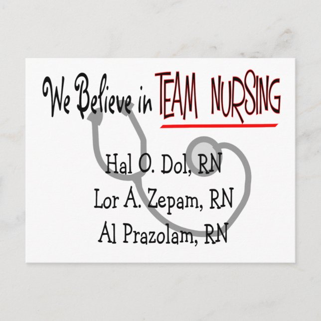 Funny Psych Nurse T-Shirts and Gifts Postcard (Front)