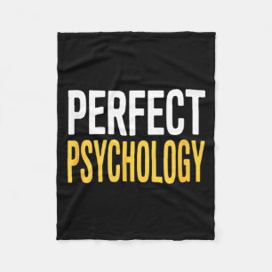 Funny psychology saying reversed sarcastic gag Fun Fleece Blanket