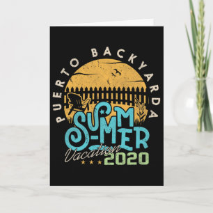 Funny Puerto Ckyarda Travel Vacation Card