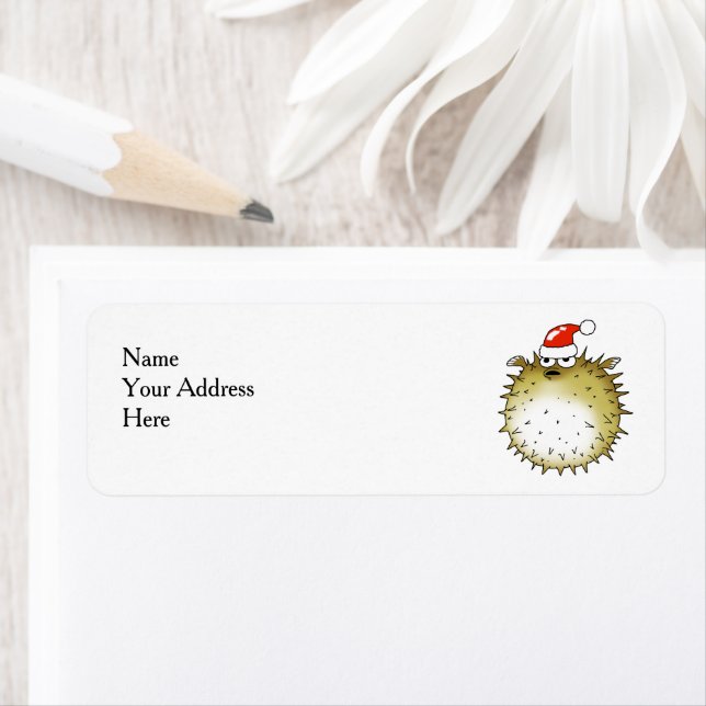 Funny Puffer Fish Christmas (Insitu)