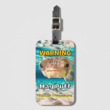 Funny Puffer Fish Warning: May Puff Under Pressure