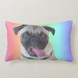 Funny Pug American MoJo Lumbar Pillows