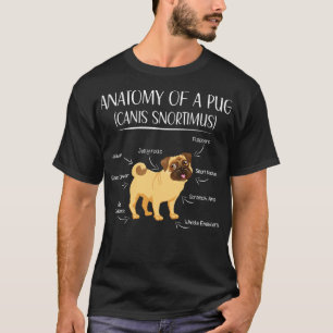 Funny Pug Anatomy Pug Lovers Owner S T-Shirt