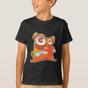 Funny Pug Candy Dog Design T-Shirt
