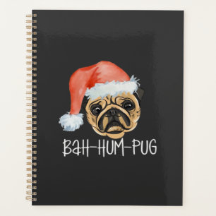 Funny Pug Christmas Dog Mum Dad Pyjamas Oversized Planner