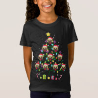 Funny Pug Christmas Tree Colour Led Light