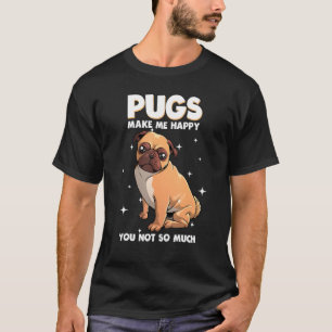 Funny Pug Designs For Women Men Boys Girls Kids Pu T-Shirt