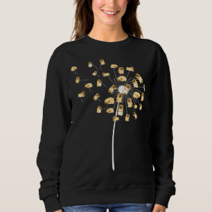 Funny Pug Gift For Men Women Cool Flower Dog Dande Sweatshirt
