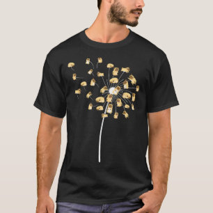 Funny Pug Gift For Men Women Cool Flower Dog Dande T-Shirt