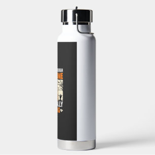 Funny Pug Halloween Human Costume Design Water Bottle