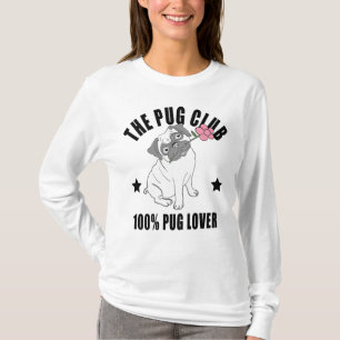 Funny Pug Mum Cute Puppy Dog Lover Cartoon Puppies T-Shirt