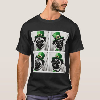 Funny Pug St. Patrickâ€™s Day Photobooth Irish Dog T-Shirt