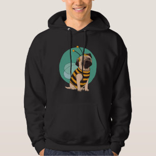 Funny Pug Wearing Halloween costume Bee Classic T- Hoodie