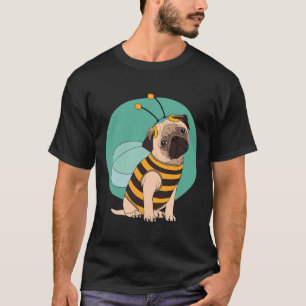 Funny Pug Wearing Halloween costume Bee Classic T- T-Shirt