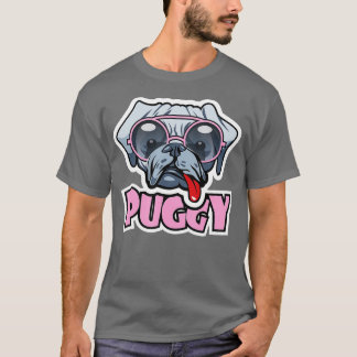Funny Puggy Pug Owner Sunglasses Pug Lovers gift T-Shirt