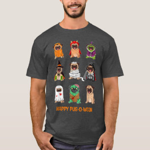 Funny Pugkin Pumpkin Pug Lover Halloween Costume D T-Shirt
