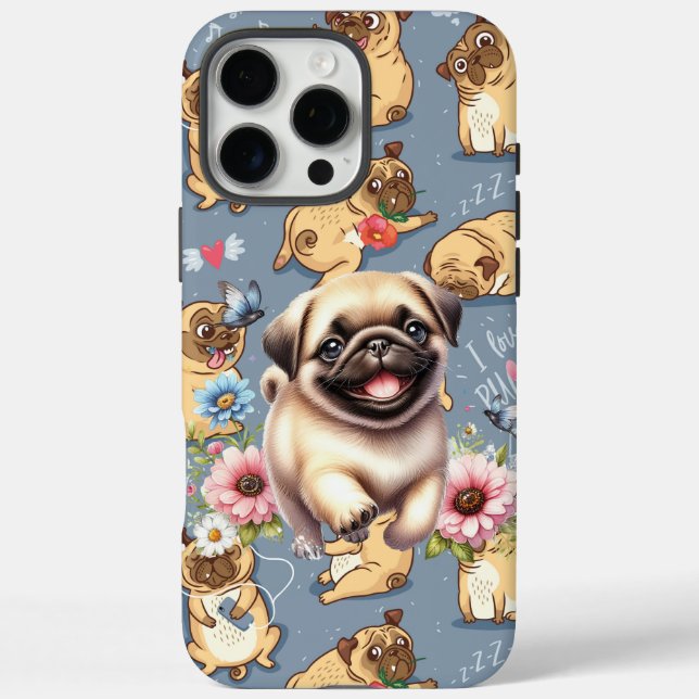 Funny Pugs  Case-Mate iPhone Case (Back)
