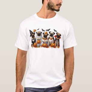 Funny Pugs Halloween Dog Lover T-Shirt