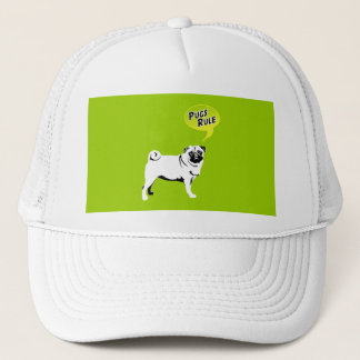 Funny Pugs Rule Gifts Trucker Hat