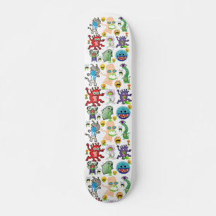 Funny Puking Creatures and Monsters Skateboard