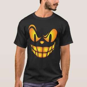 Funny Pumpkin Face Boys Girls Kids Silly Halloween T-Shirt