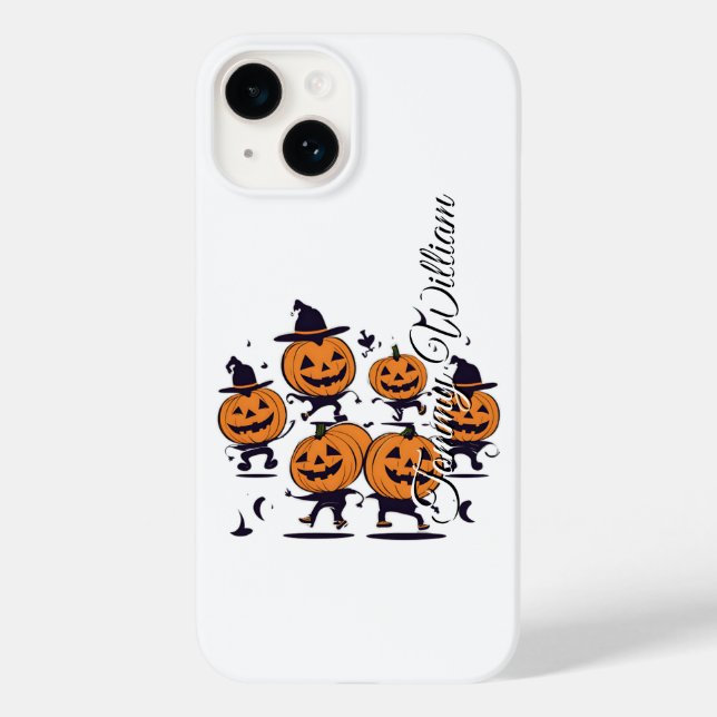Funny pumpkin Halloween phone case (Back)