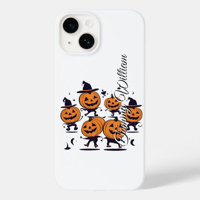 Funny pumpkin Halloween phone case (Back)