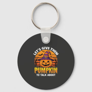 Funny Pumpkin Halloween Pun Design2 (1)_1 Key Ring