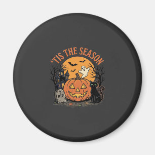 Funny Pumpkin Halloween Pun Design2 (2)_1 Magnet