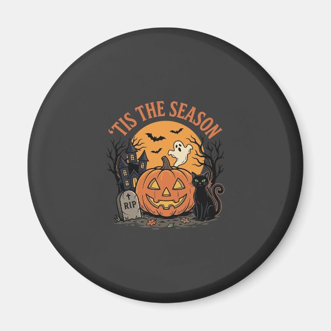 Funny Pumpkin Halloween Pun Design2 (2)_1 Magnet (Front)