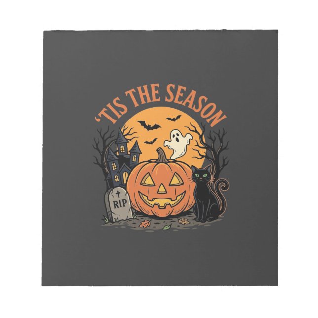 Funny Pumpkin Halloween Pun Design2 (2)_1 Notepad (Front)