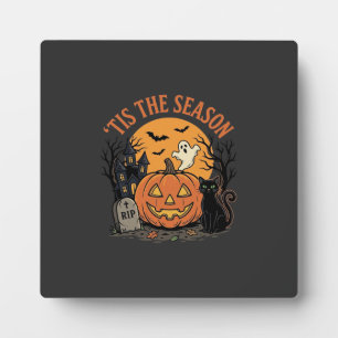 Funny Pumpkin Halloween Pun Design2 (2)_1 Plaque