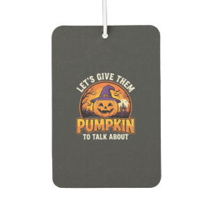 Funny Pumpkin Halloween Pun Design_1 Car Air Freshener