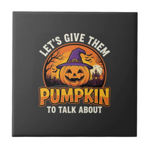 Funny Pumpkin Halloween Pun Design_1 Tile