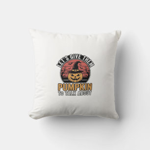Funny Pumpkin Halloween Vintage Shirt Design_1 Cushion