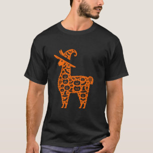 Funny Pumpkin Llama Candy Halloween Mens Womens Ki T-Shirt