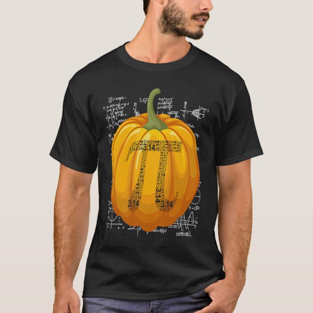 Funny Pumpkin Pie 3 14 Pi Number Symbol Math Teach T-Shirt (Front)