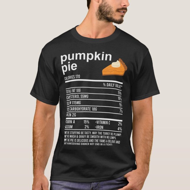 Funny Pumpkin Pie Eating Whipped Cream 2020 Thanks T-Shirt (Front)