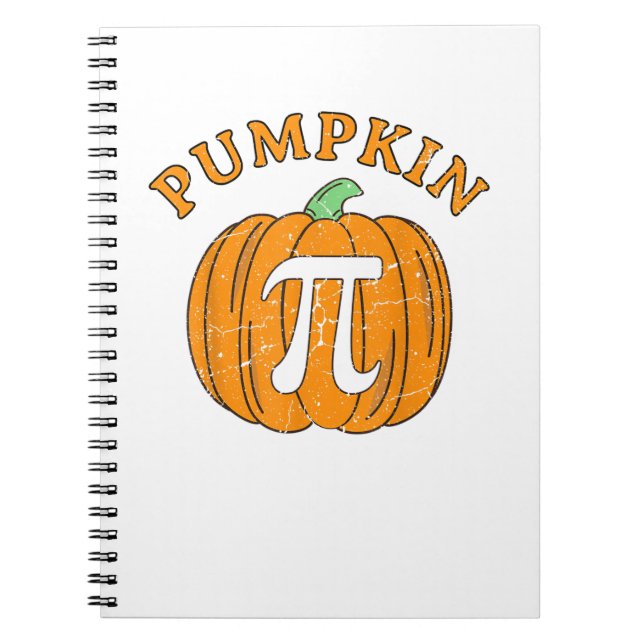 Funny Pumpkin Pie Halloween Thanksgiving Pumpkin P Notebook (Front)