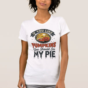 Funny Pumpkin Pie Halloween Vintage Shirt Design_1