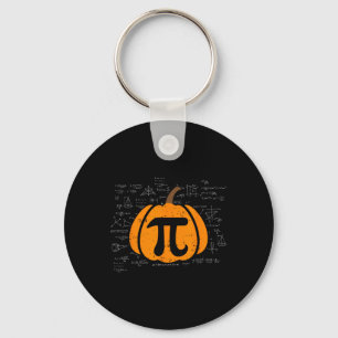 Funny Pumpkin Pie Math Teacher Halloween Thanksgiv Key Ring