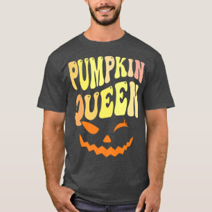 Funny PUMPKIN QUEEN Halloween Carver Lady Fall Car T-Shirt