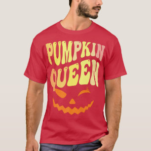 Funny PUMPKIN QUEEN Halloween Carver Lady Fall Car T-Shirt