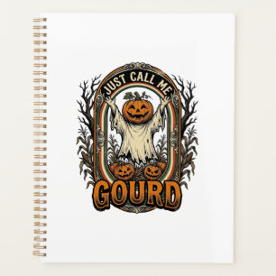 Funny Pumpkin Shirt Vintage Engraving Halloween Co Planner
