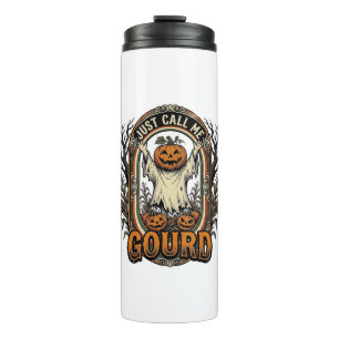 Funny Pumpkin Shirt Vintage Engraving Halloween Co Thermal Tumbler