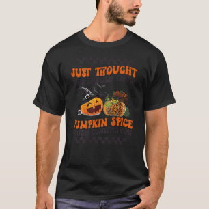 FUNNY PUMPKIN SPICE CAUSES CONSTIPATION Fall Hallo T-Shirt